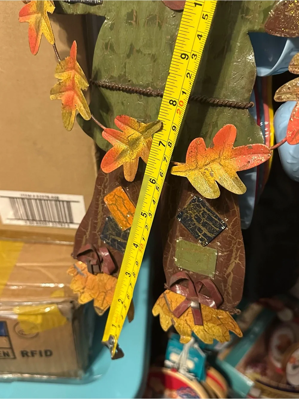 Welcome Sign Fall Autumn Cute metal Scarecrow check him out!